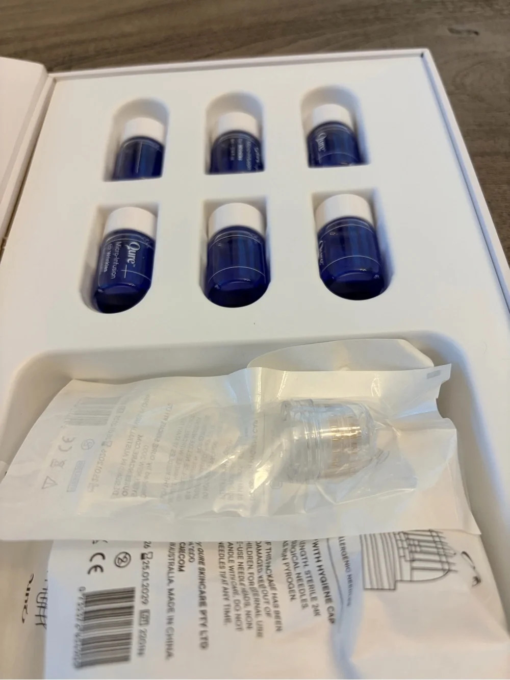 Qure Micro-Infusion Facial System 6 Month Supply Sealed and NIB